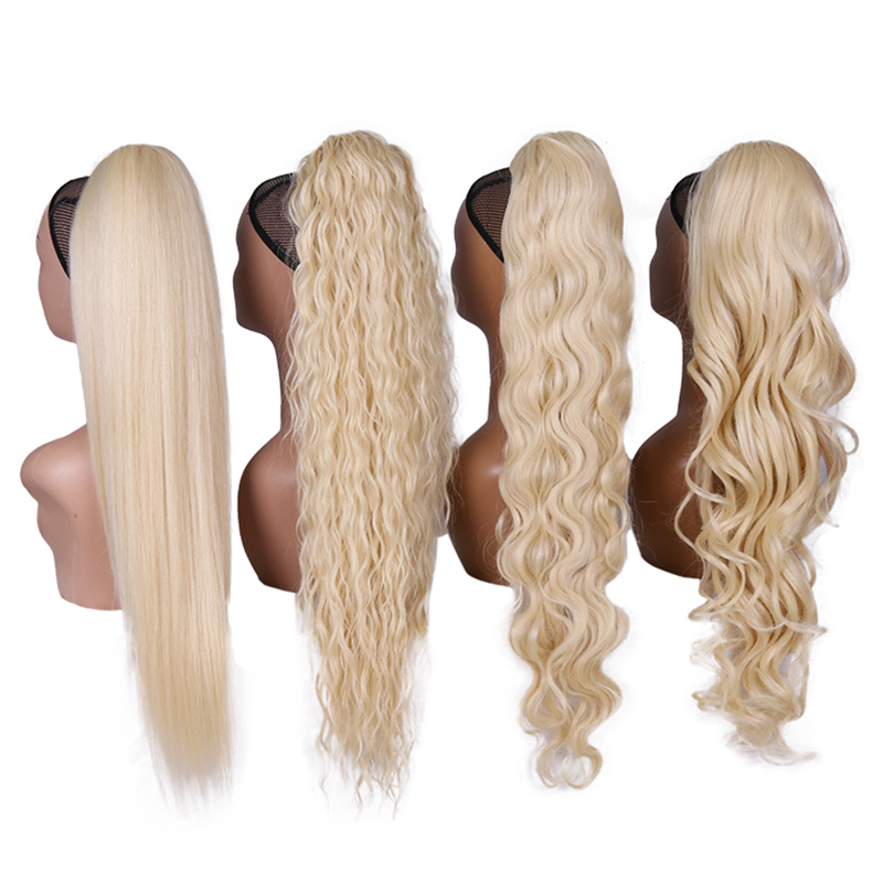 Braiding Hair Kanekalon - Kuncir Rambut Sintetis Pirang Panjang Bergelombang
