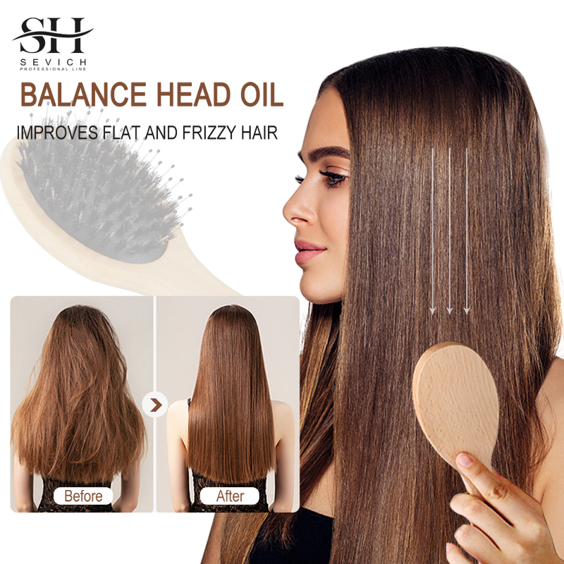 Hair Care Natural - Sisir Halus Rambut Bulu Babi Alami