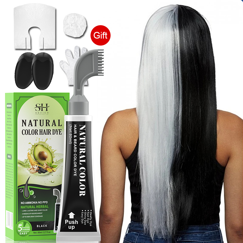 Hair Care Ginseng - Sampo hitam alpukat, pewarna rambut cepat,