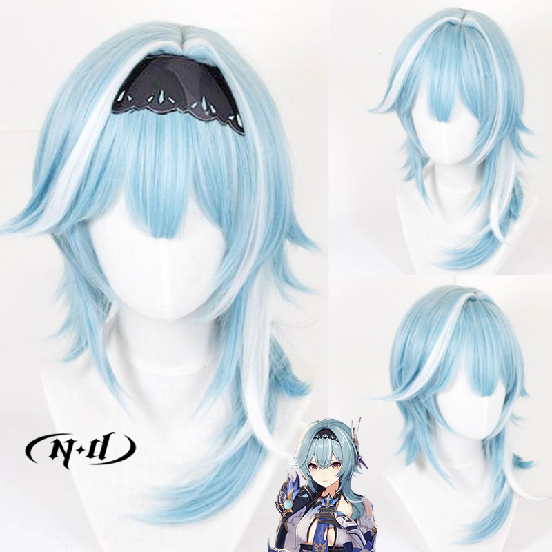Wig Cosplay ND Eula Potongan R - Braiding Hair Kanekalon ulasan dan harga