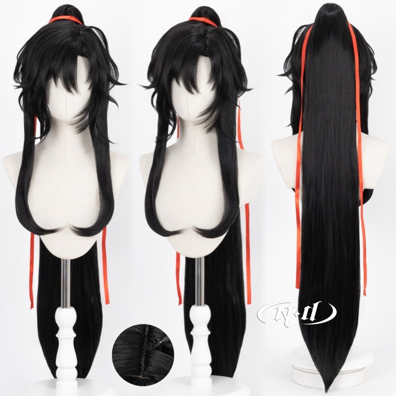 ND Wei Wuxian Wig Cosplay Poto - Braiding Hair Kanekalon ulasan dan harga
