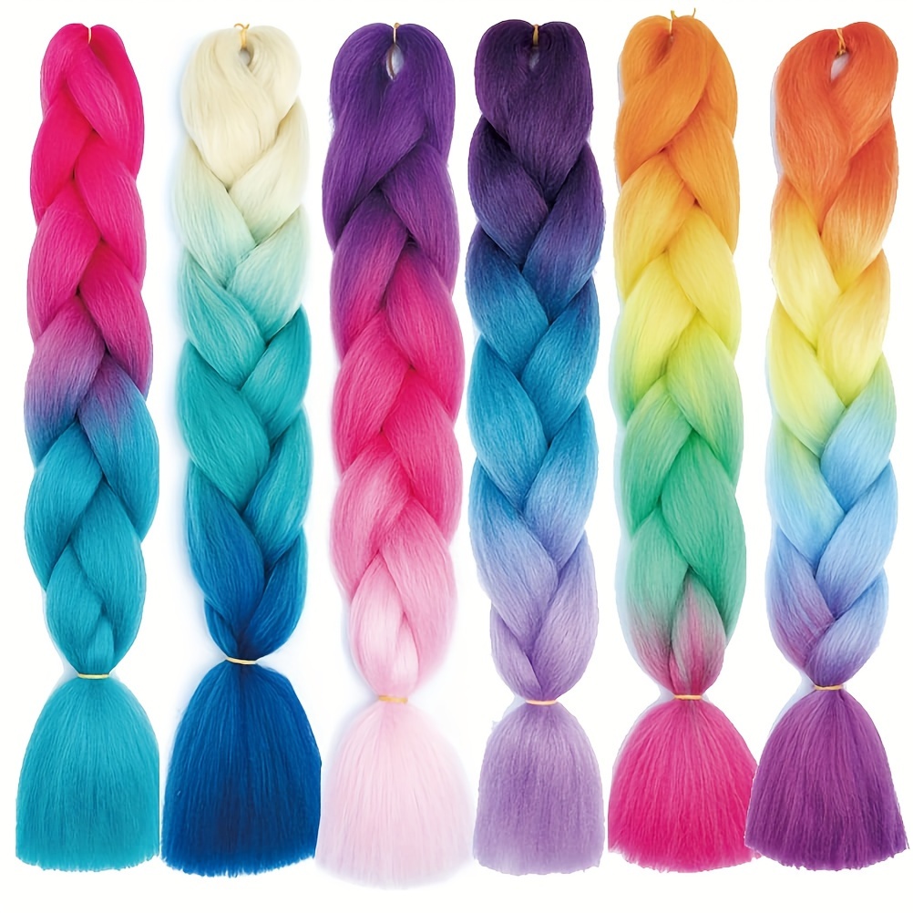6pc 24 Inch Jumbo Braids Exten - Braiding Hair Kanekalon ulasan dan harga