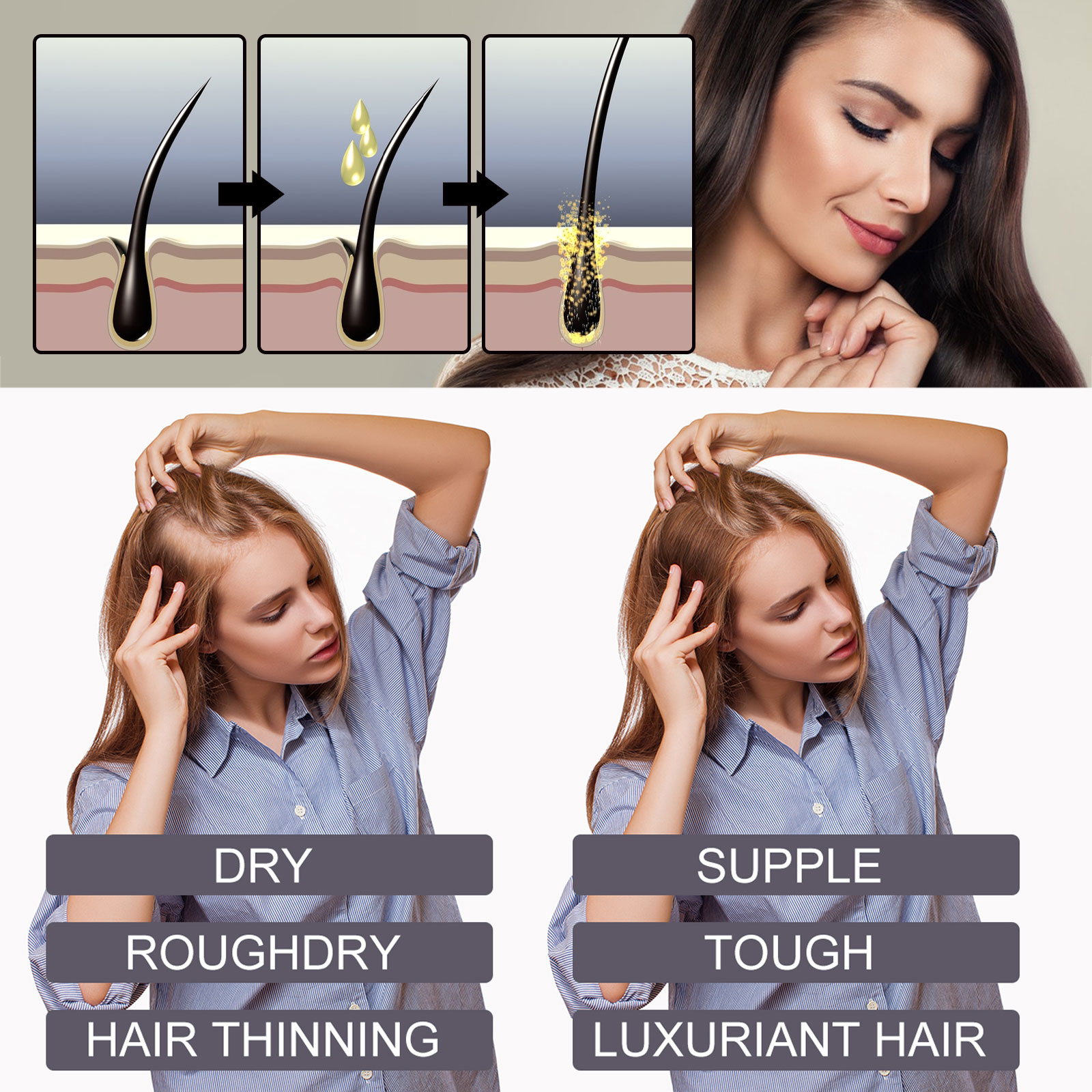 Minyak Rambut Biotin Serum Kol - Hair Care Ginseng ulasan dan harga