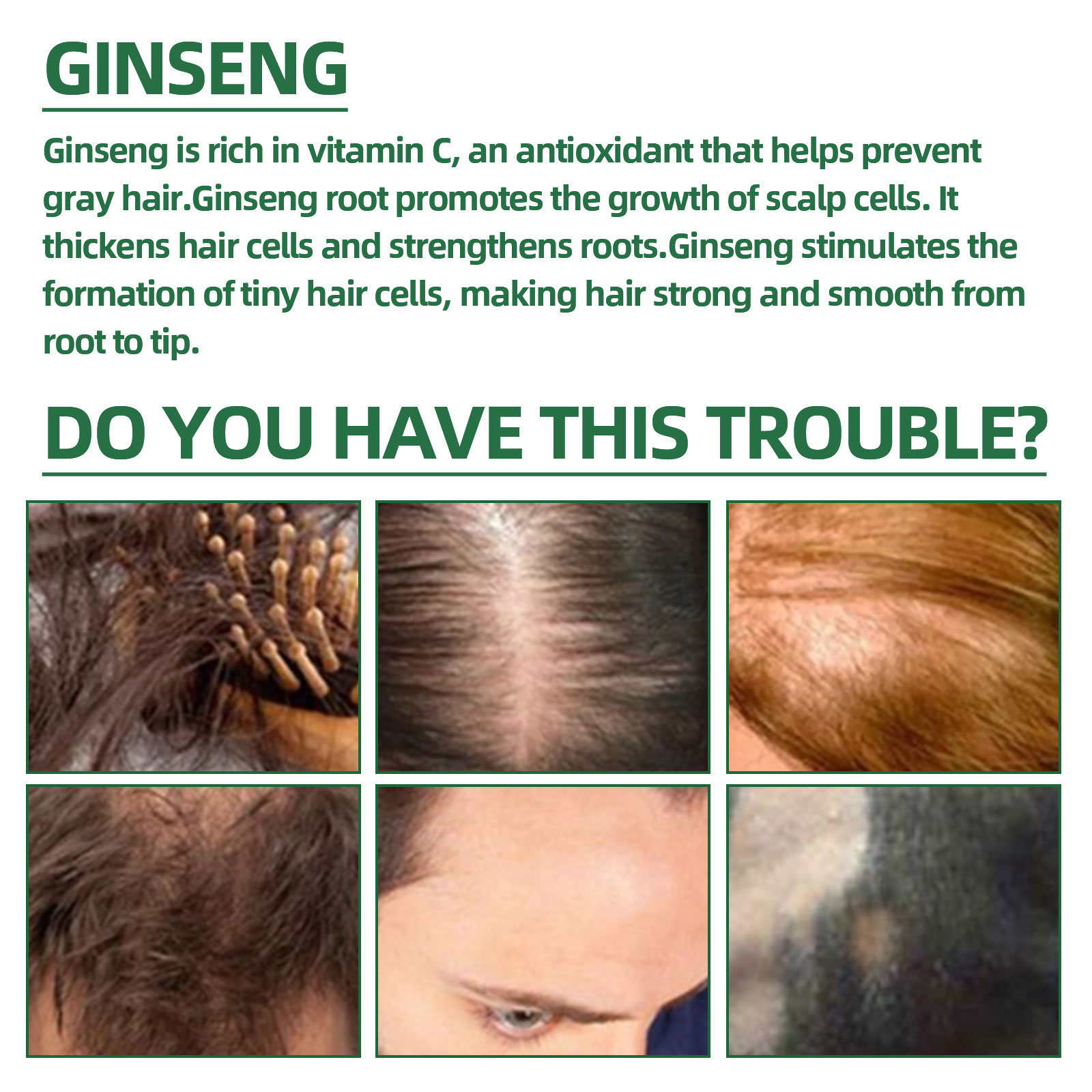 Semprotan perawatan rambut Gin - Hair Care Ginseng ulasan dan harga