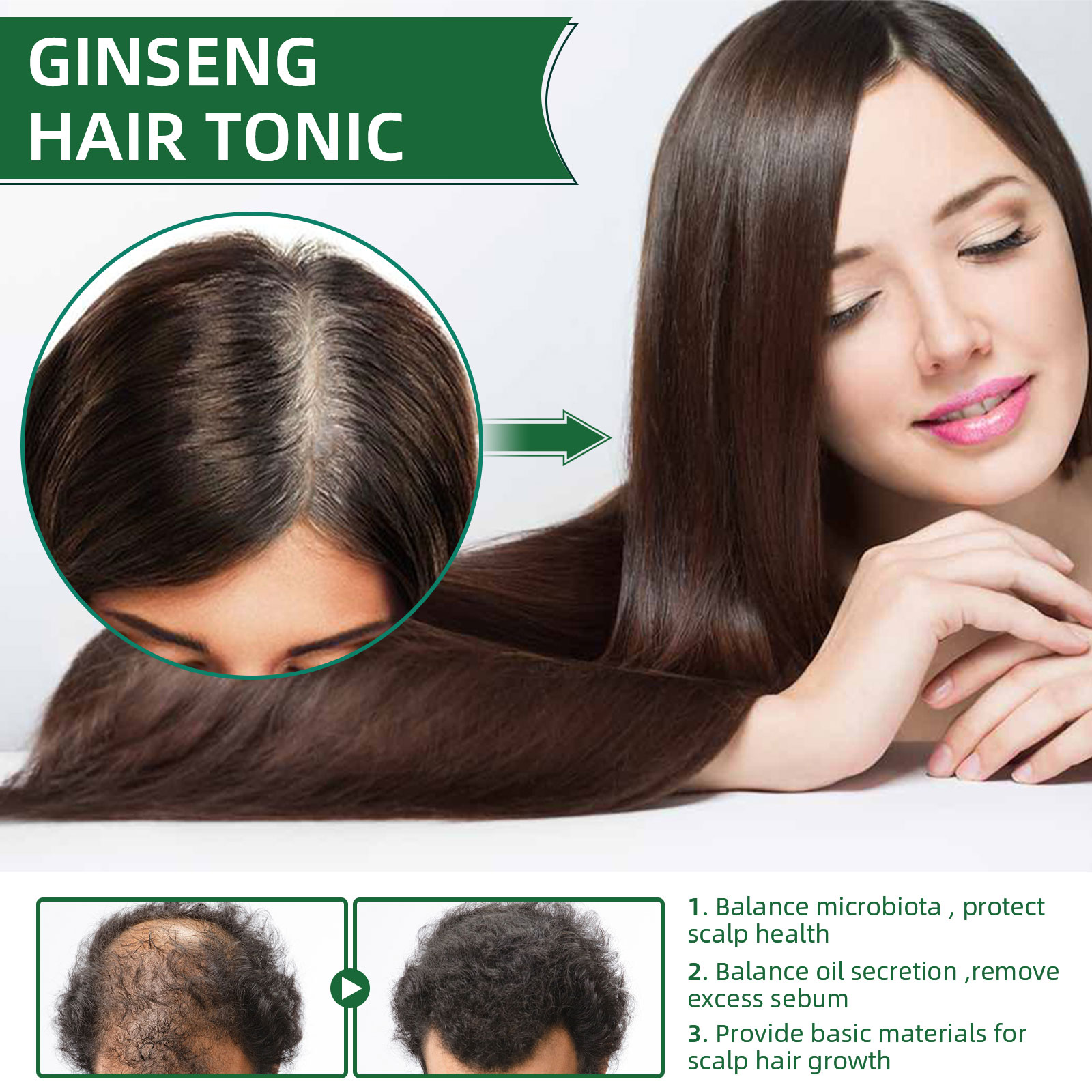 Semprotan perawatan rambut Gin - Hair Care Ginseng ulasan dan harga