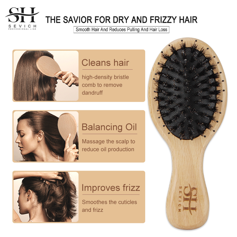 Sisir Halus Rambut Bulu Babi A - Hair Care Natural ulasan dan harga